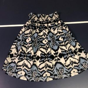 Printed A Line Skirt